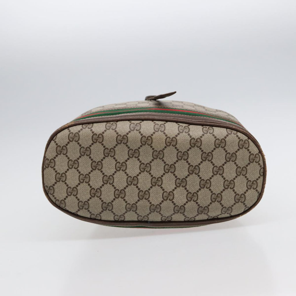 GUCCI GG Supreme Web Sherry Line Shoulder Bag Beige Gold 001 164 0933 88150