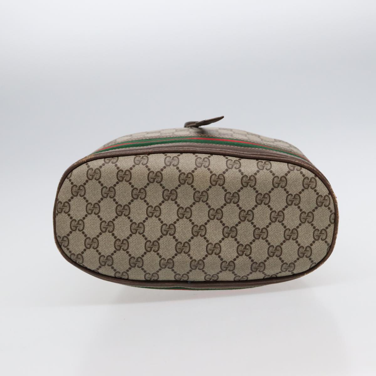GUCCI GG Supreme Web Sherry Line Shoulder Bag Beige Gold 001 164 0933 88150