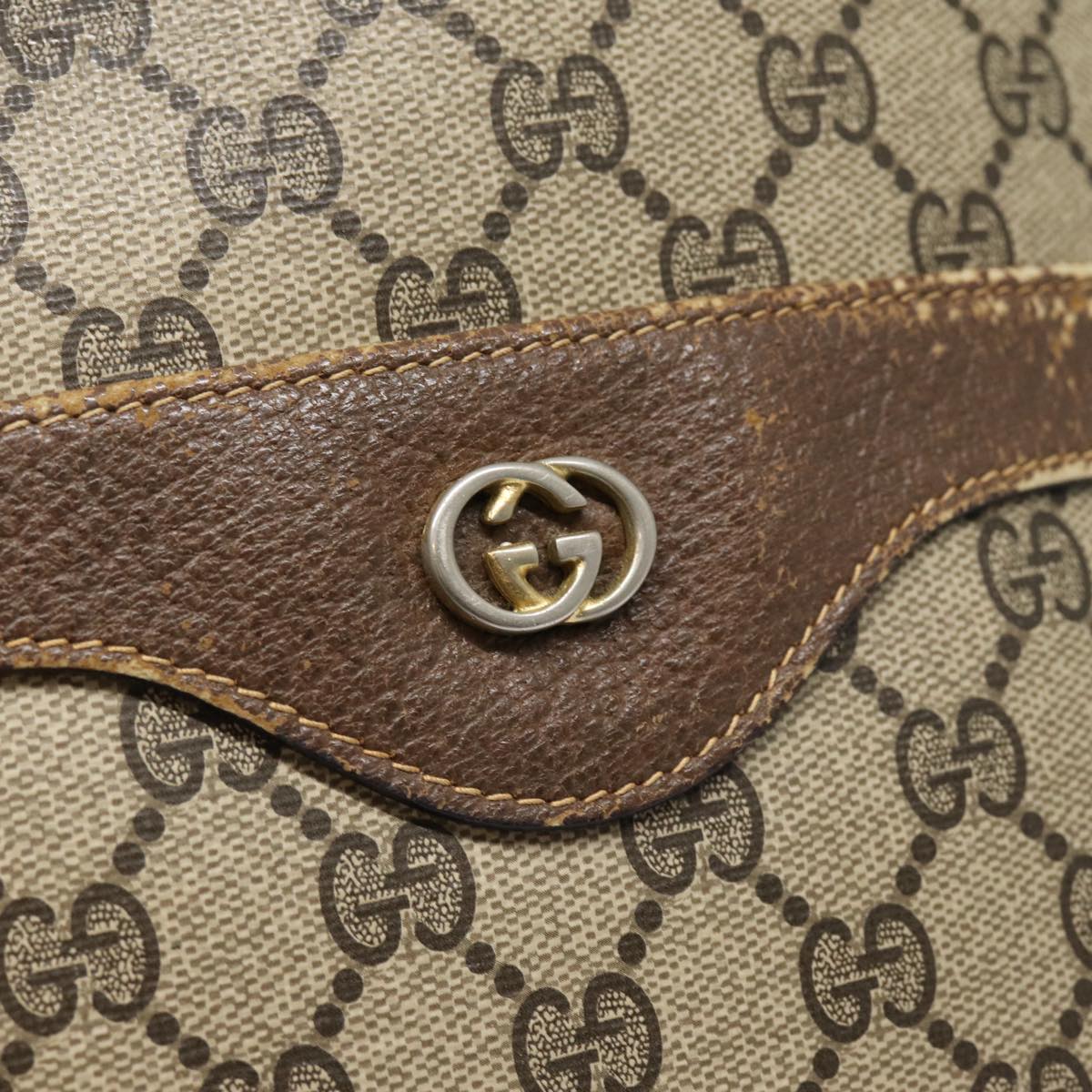 GUCCI GG Supreme Web Sherry Line Tote Bag PVC Beige Red 40 02 003 88153