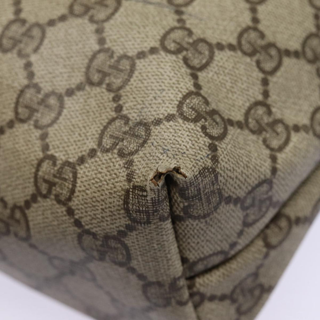 GUCCI GG Supreme Web Sherry Line Tote Bag PVC Beige Red 39 02 003 88154