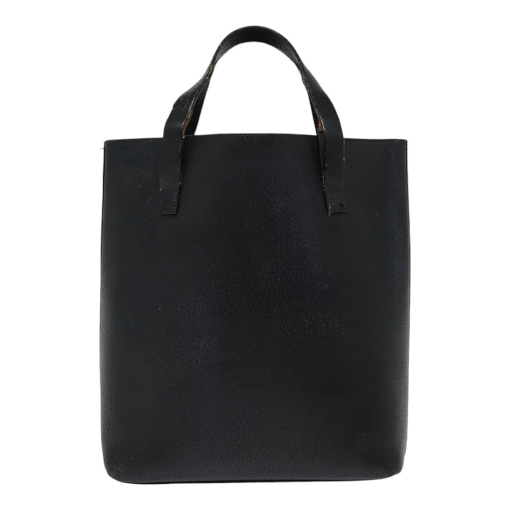 GUCCI Hand Bag Leather Black Gold 000 2058 0558 0 88166
