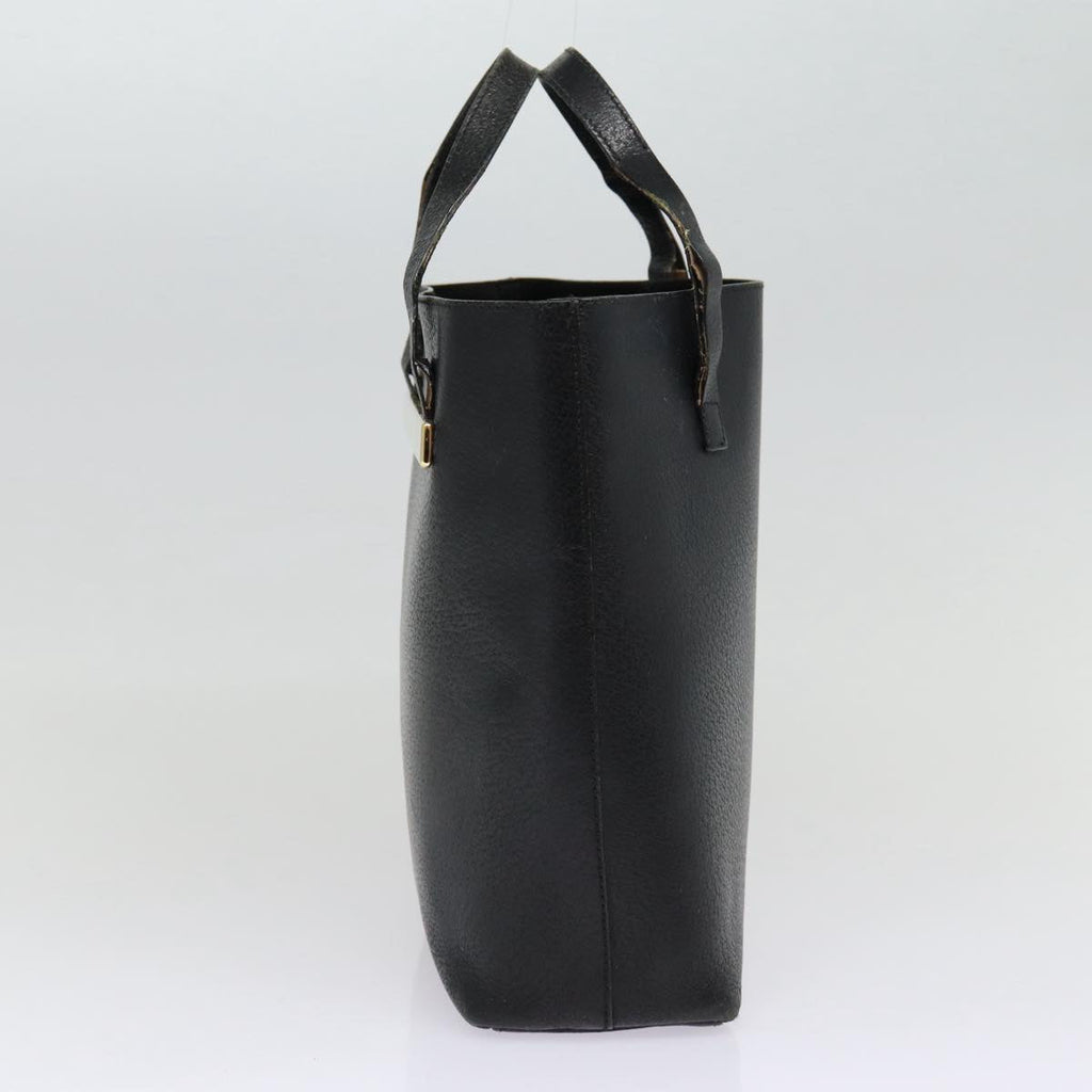 GUCCI Hand Bag Leather Black Gold 000 2058 0558 0 88166