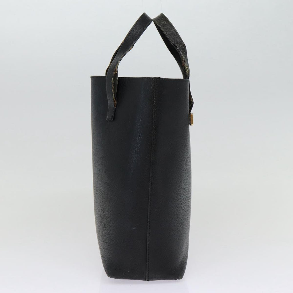 GUCCI Hand Bag Leather Black Gold 000 2058 0558 0 88166