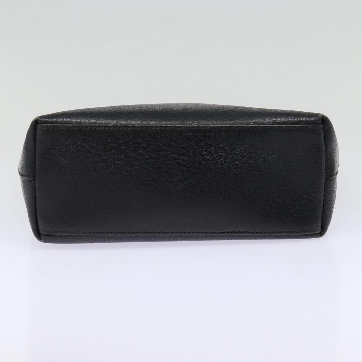 GUCCI Hand Bag Leather Black Gold 000 2058 0558 0 88166