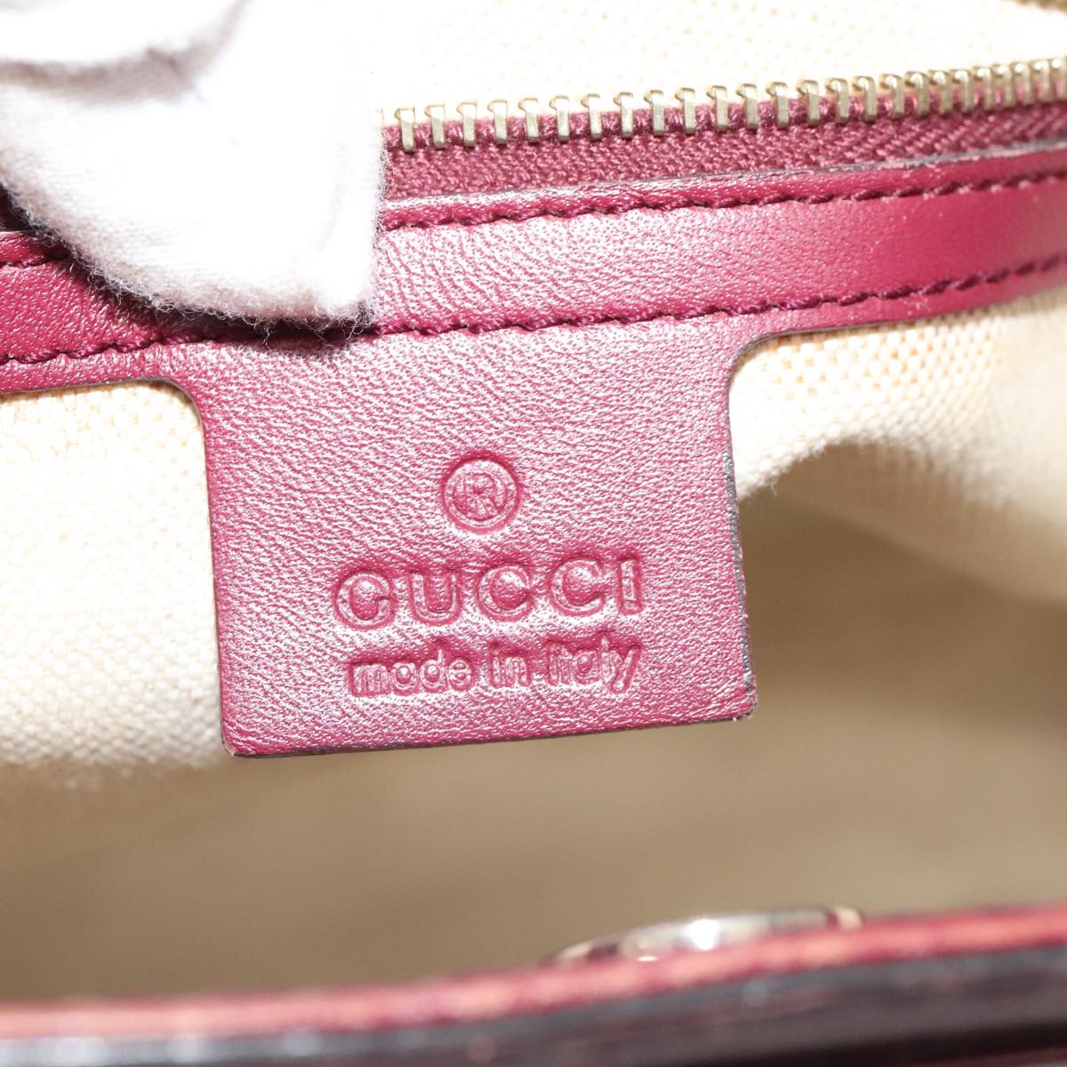 GUCCI GG Canvas Shoulder Bag Beige Gold 257061 88172