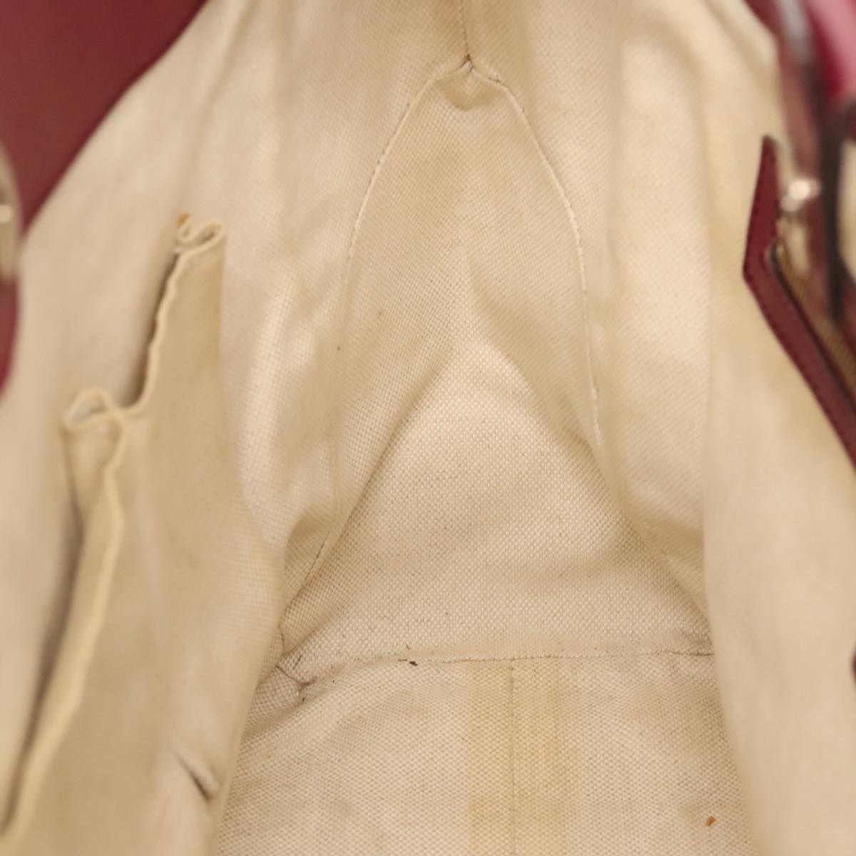 GUCCI GG Canvas Shoulder Bag Beige Gold 257061 88172