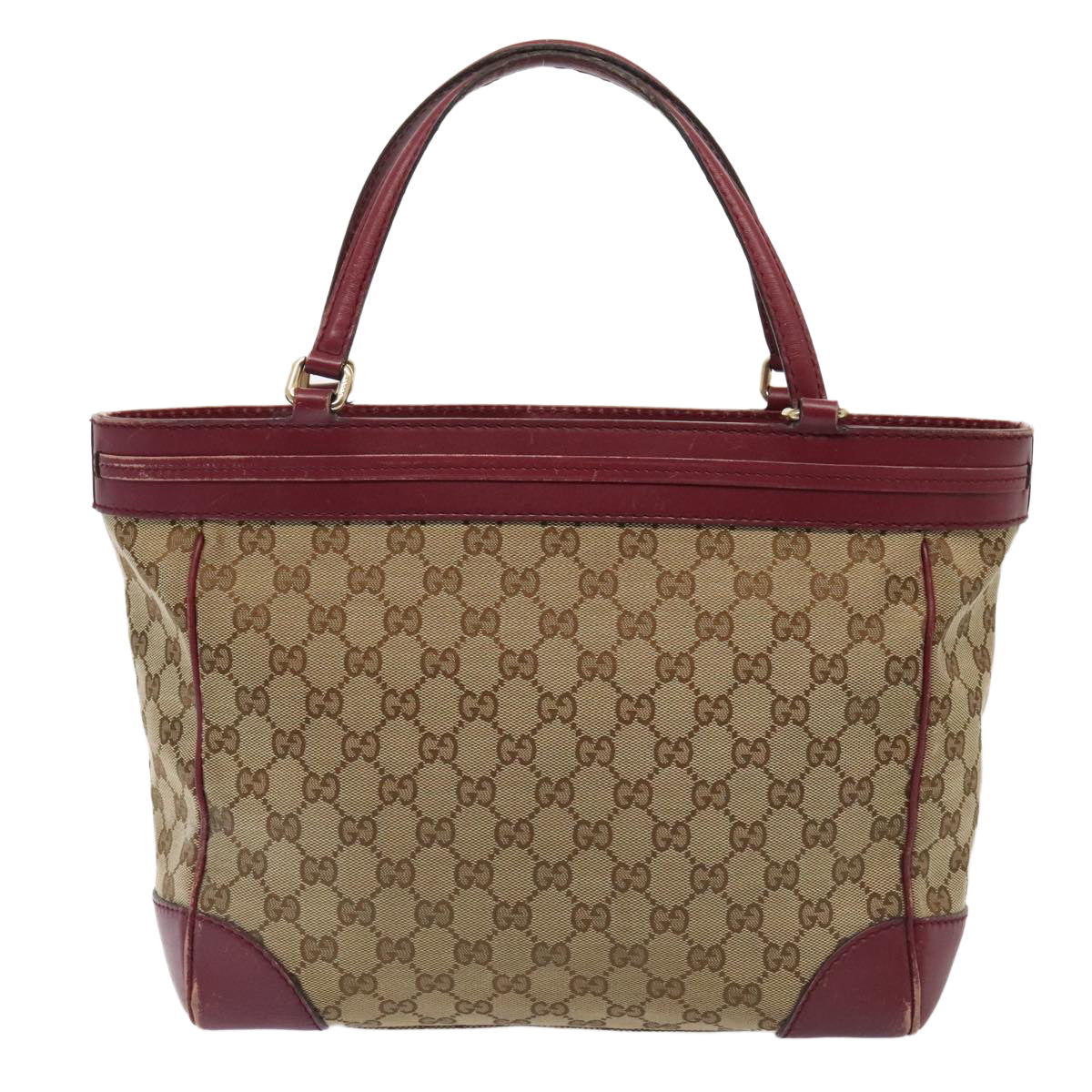 GUCCI GG Canvas Shoulder Bag Beige Gold 257061 88172