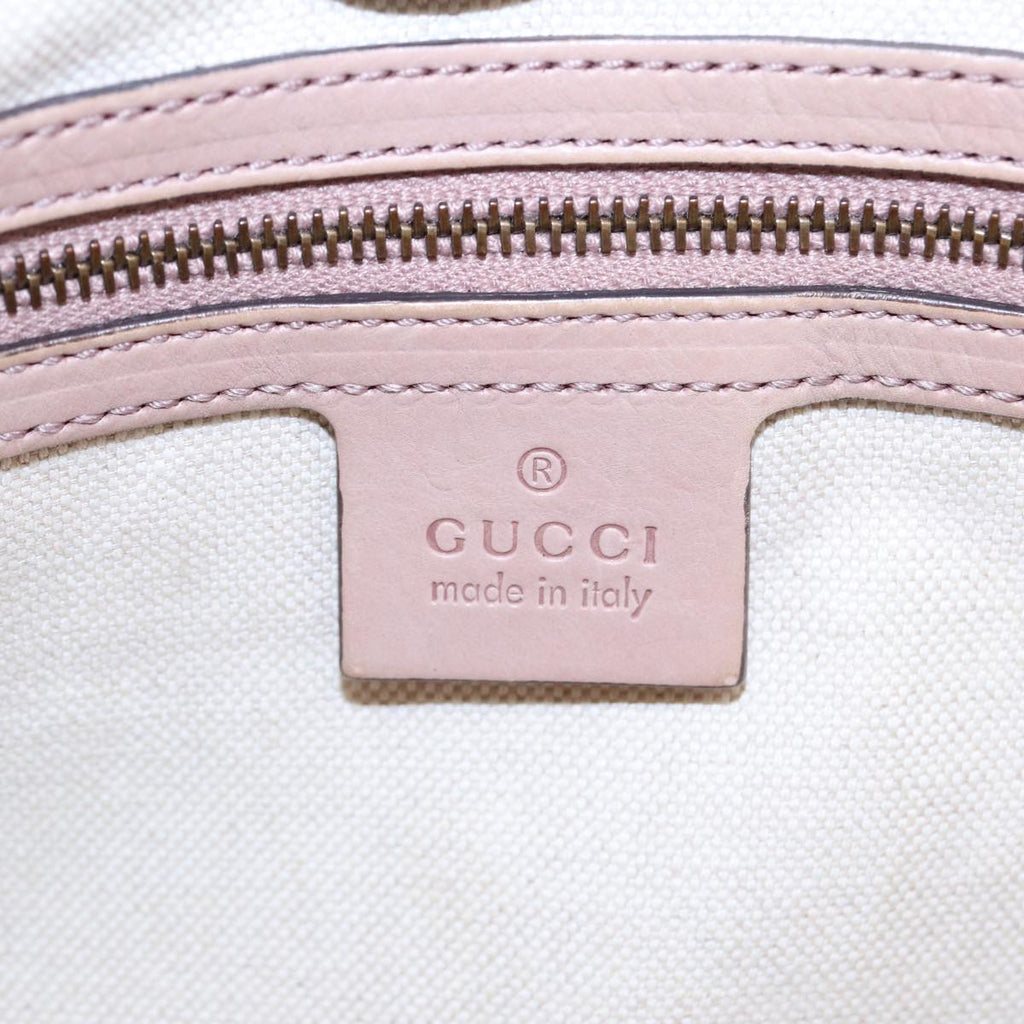GUCCI GG Canvas Shoulder Bag Beige Gold 308604 88173