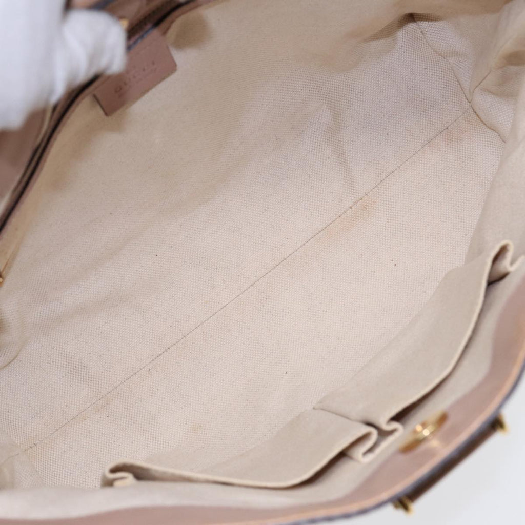 GUCCI GG Canvas Shoulder Bag Beige Gold 308604 88173