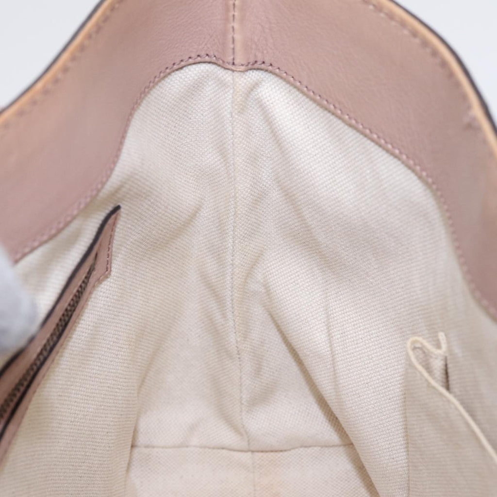 GUCCI GG Canvas Shoulder Bag Beige Gold 308604 88173