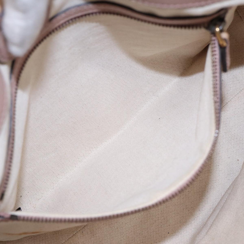GUCCI GG Canvas Shoulder Bag Beige Gold 308604 88173