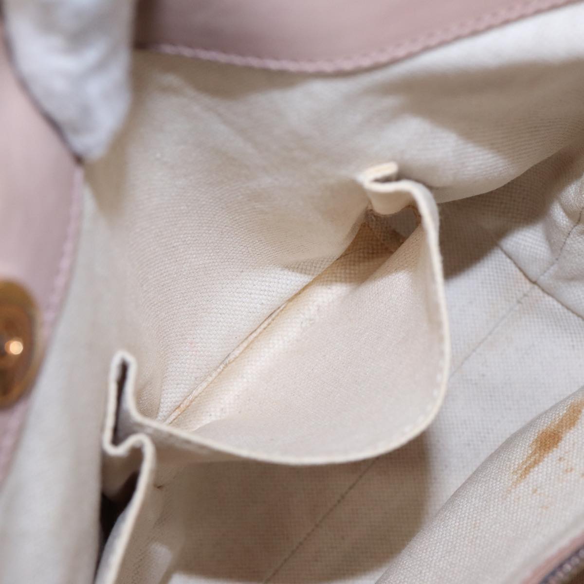 GUCCI GG Canvas Shoulder Bag Beige Gold 308604 88173