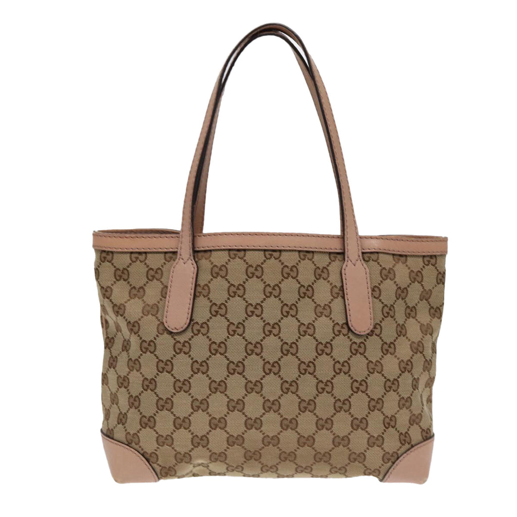 GUCCI GG Canvas Shoulder Bag Beige Gold 308604 88173