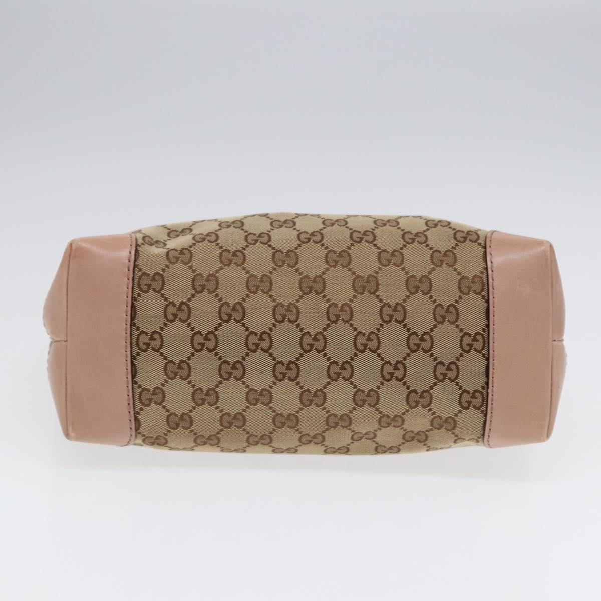 GUCCI GG Canvas Shoulder Bag Beige Gold 308604 88173