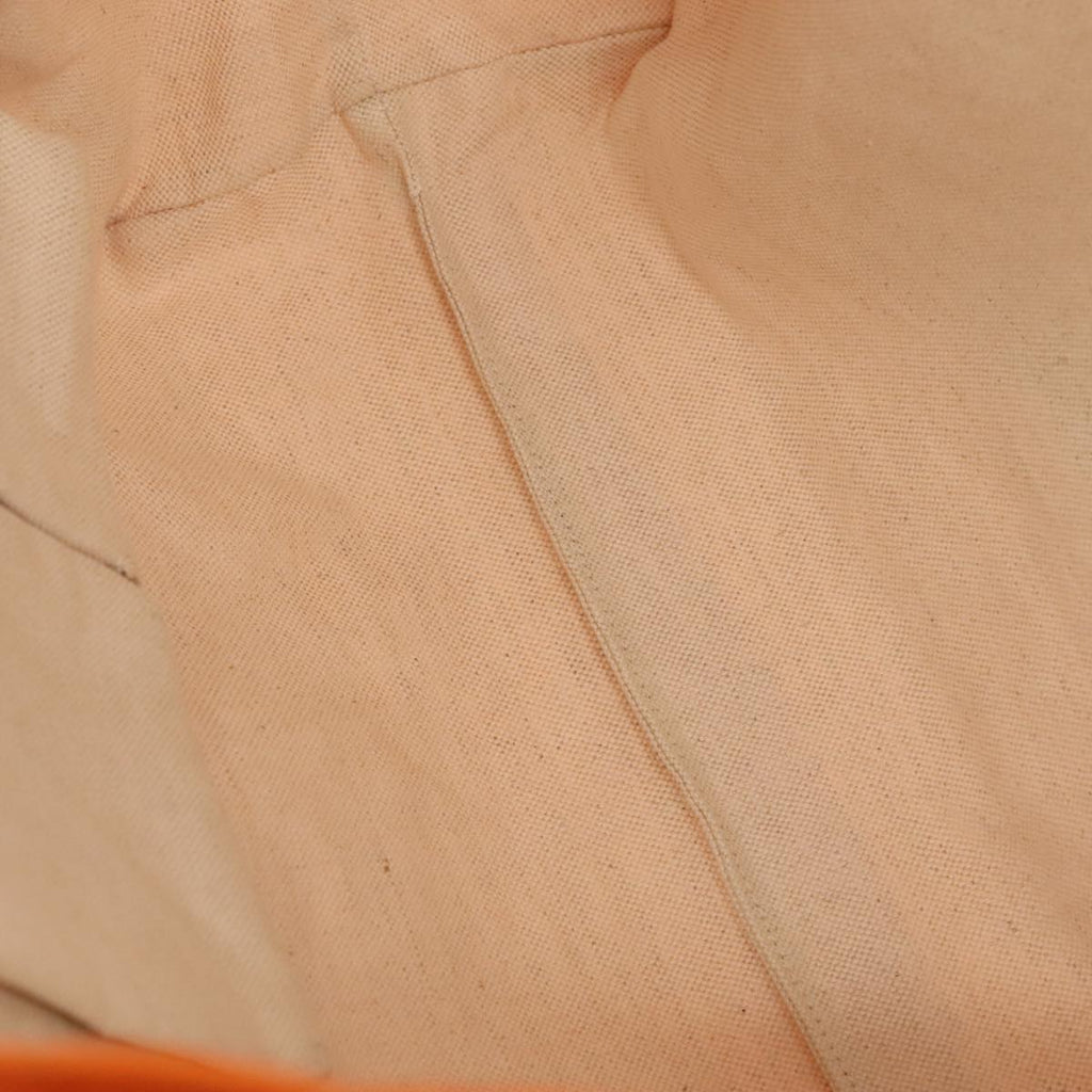 GUCCI GG Canvas Tote Bag Nylon Orange Silver 282439 88179
