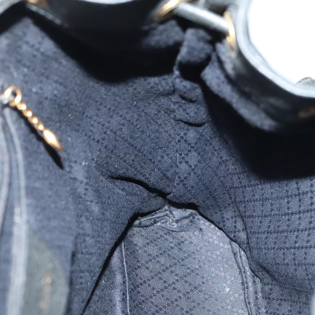 GUCCI Bamboo Backpack Suede Black Gold 003 58 0016 88180