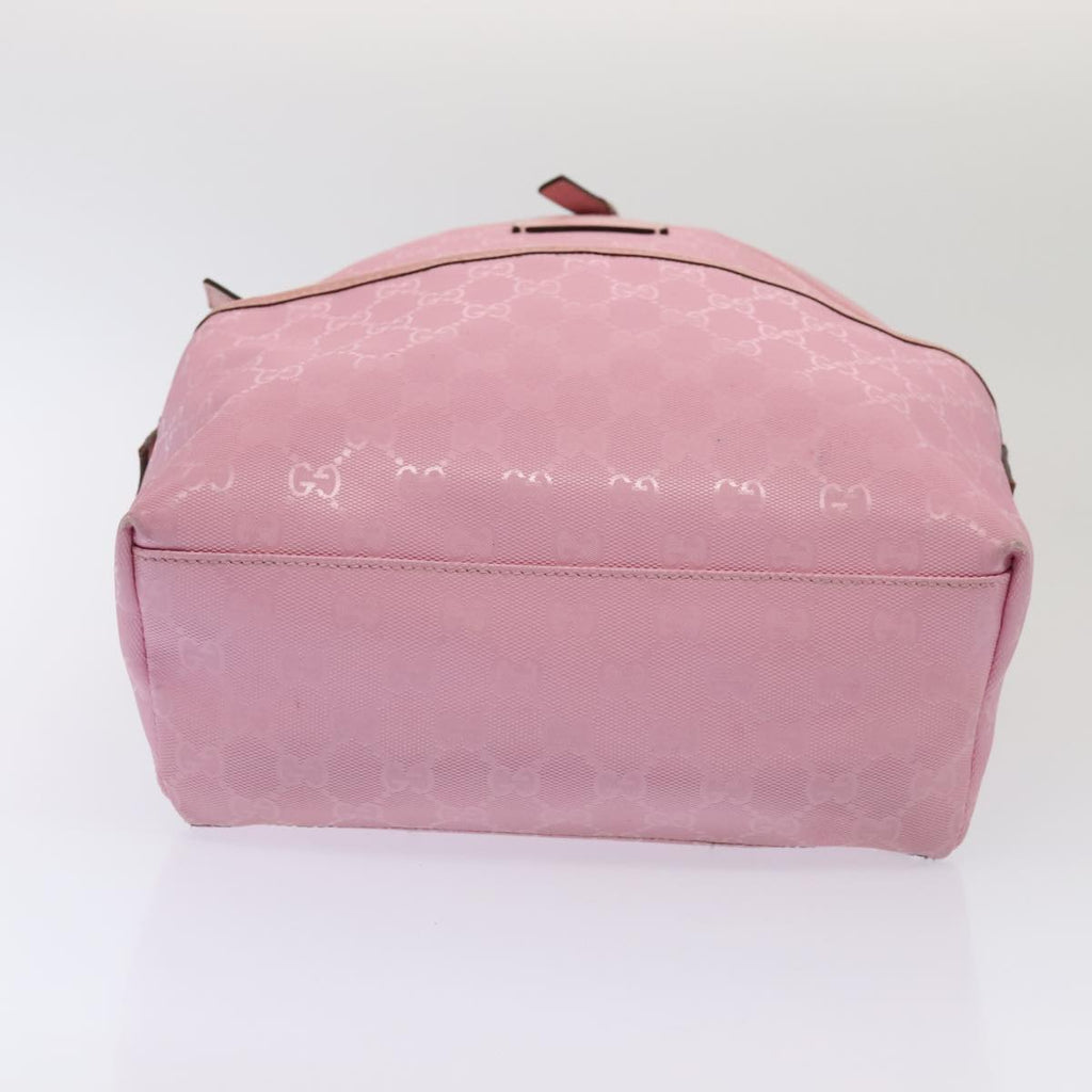 GUCCI GG Canvas Backpack Pink Silver 271327 88181