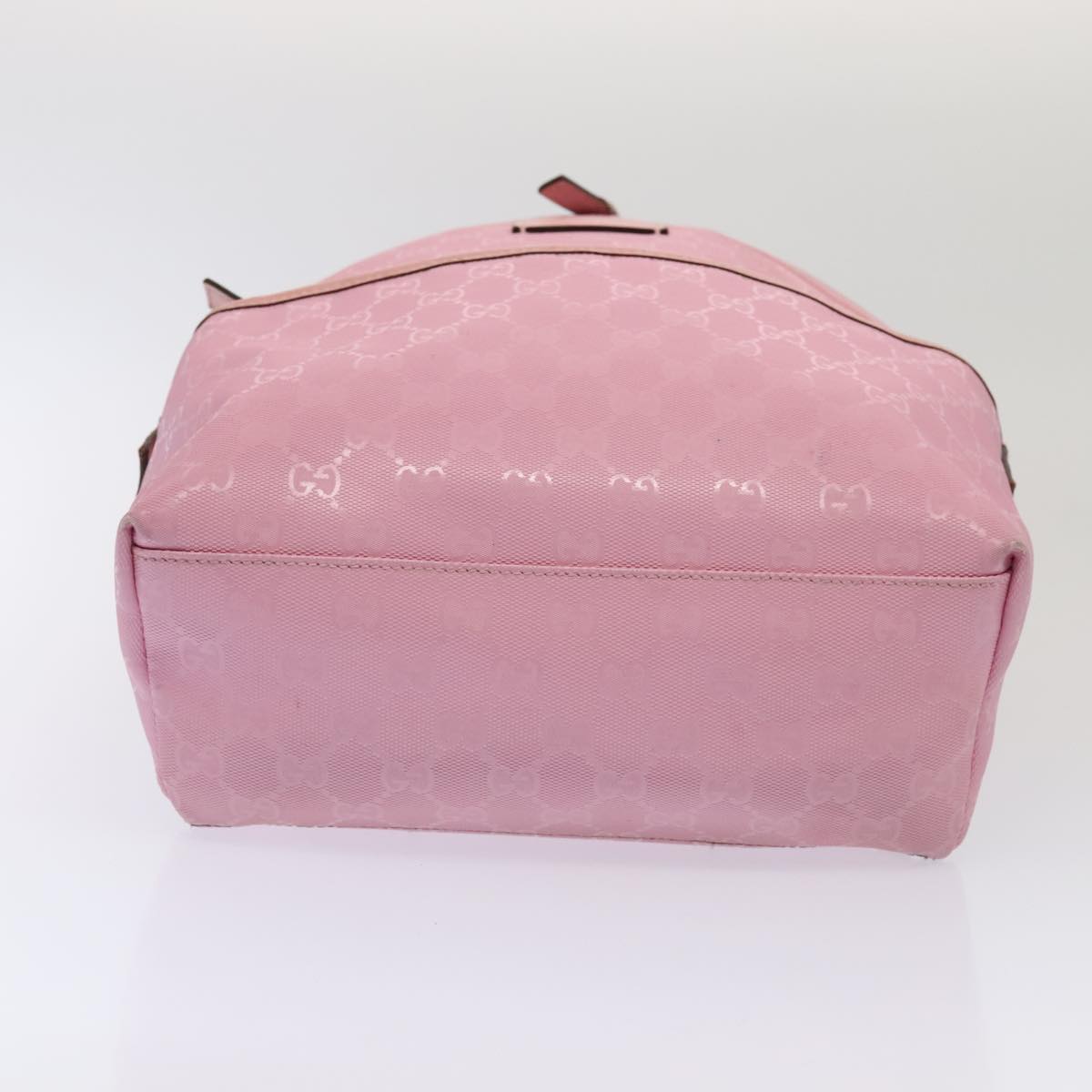 GUCCI GG Canvas Backpack Pink Silver 271327 88181