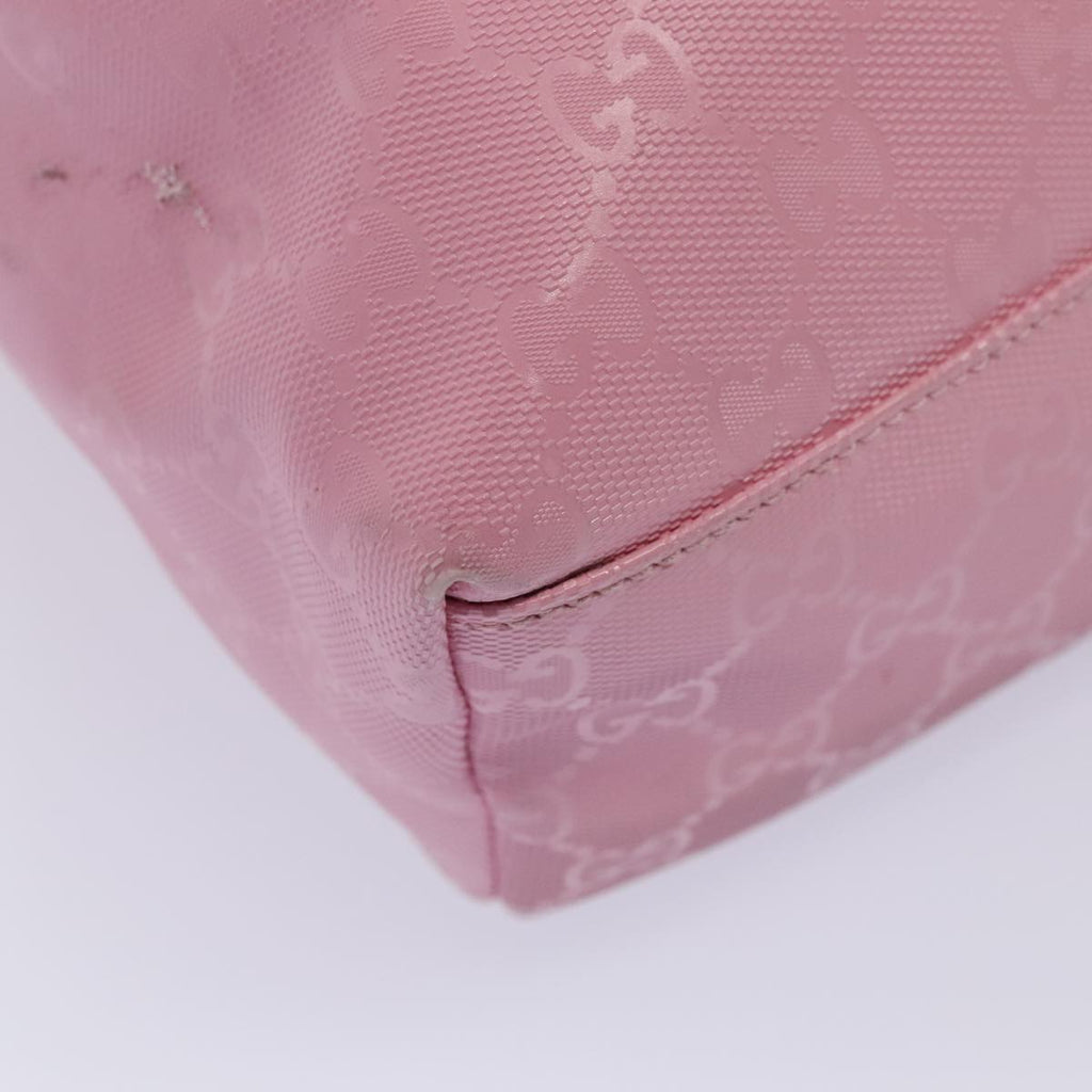 GUCCI GG Canvas Backpack Pink Silver 271327 88181