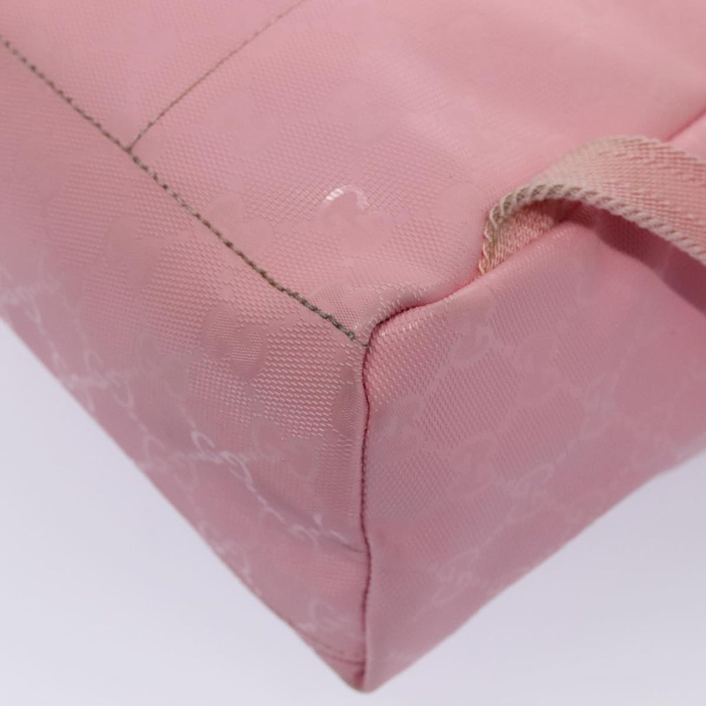GUCCI GG Canvas Backpack Pink Silver 271327 88181