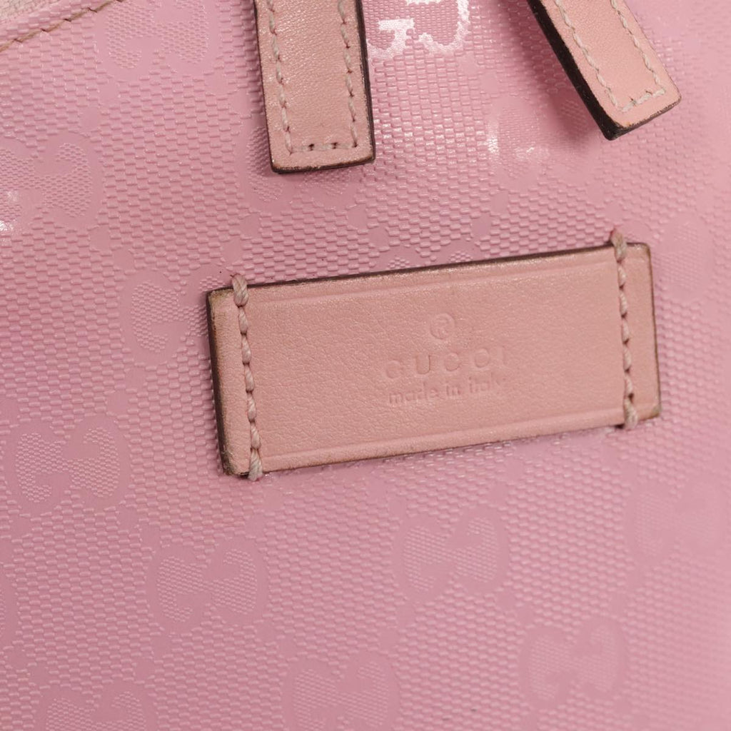 GUCCI GG Canvas Backpack Pink Silver 271327 88181