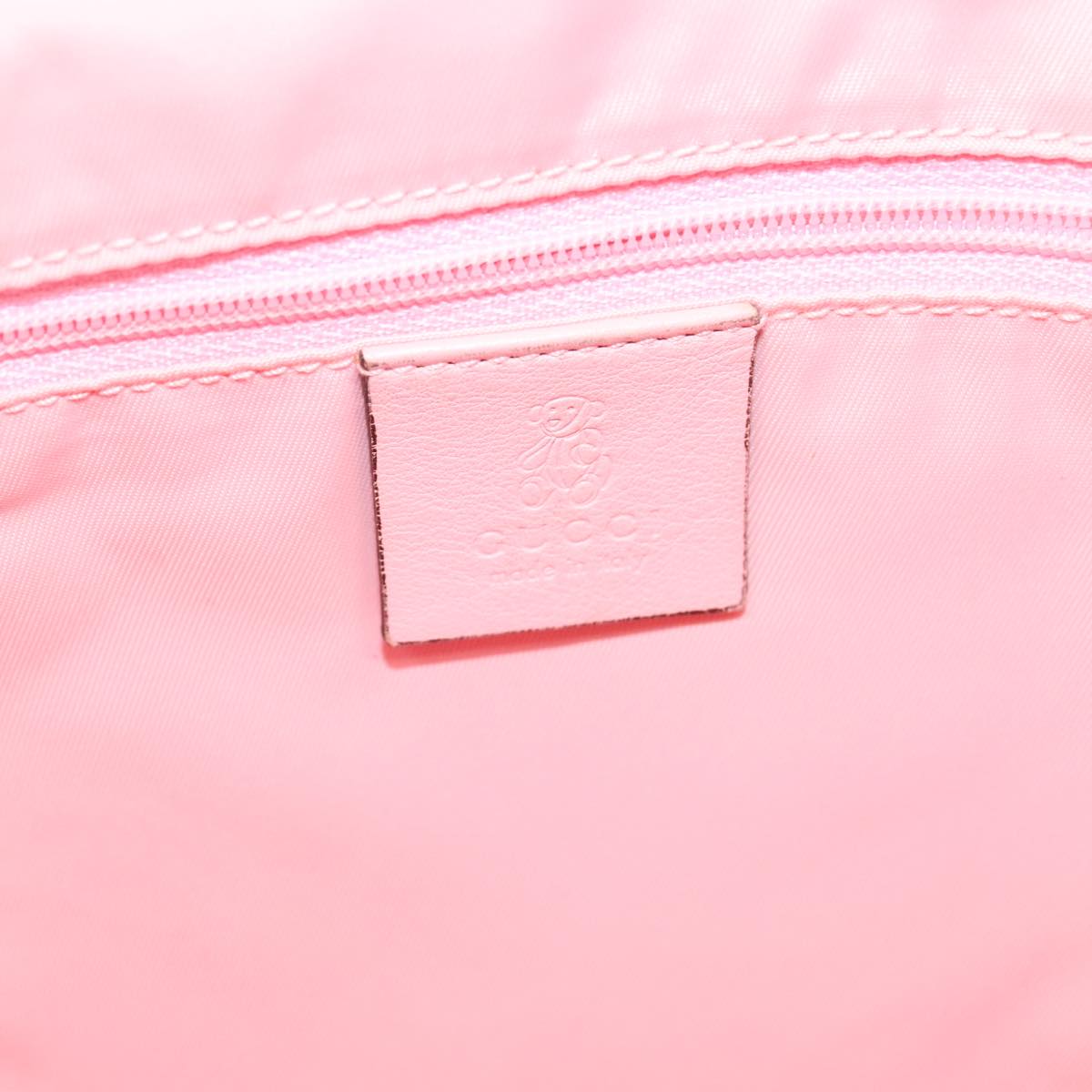 GUCCI GG Canvas Backpack Pink Silver 271327 88181