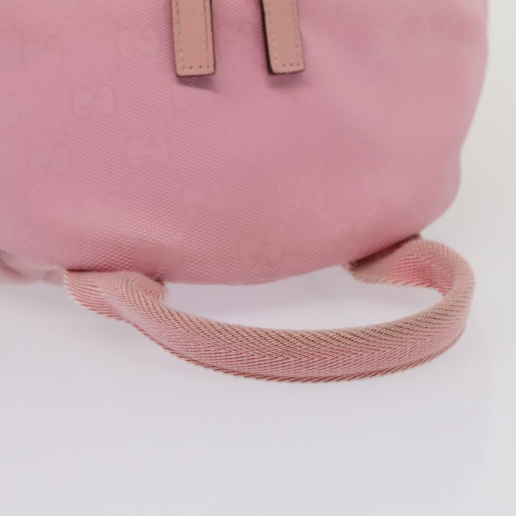 GUCCI GG Canvas Backpack Pink Silver 271327 88181