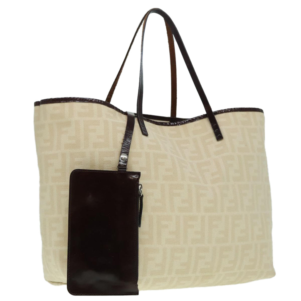 FENDI Zucca Canvas Tote Bag Beige 88269