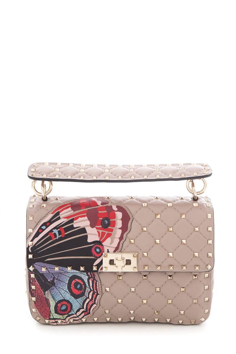 Valentino Blush Rockstud Spike Handbag