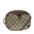 GUCCI GG Supreme Web Sherry Line Shoulder Bag PVC Beige 89 02 066 88405