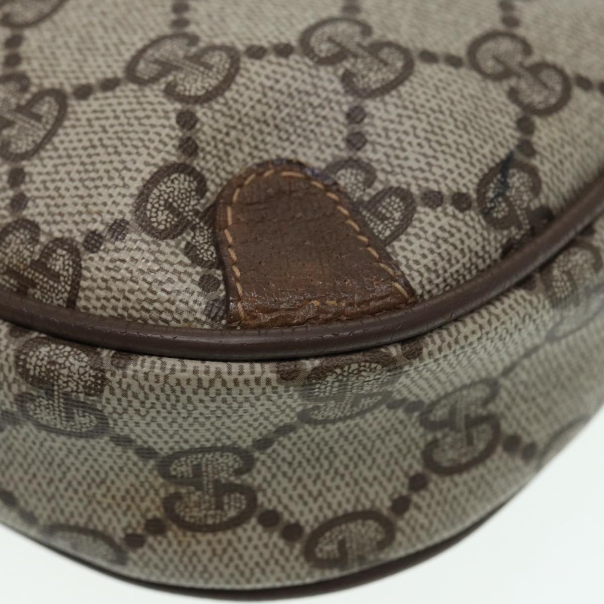 GUCCI GG Supreme Web Sherry Line Shoulder Bag PVC Beige 89 02 066 88405