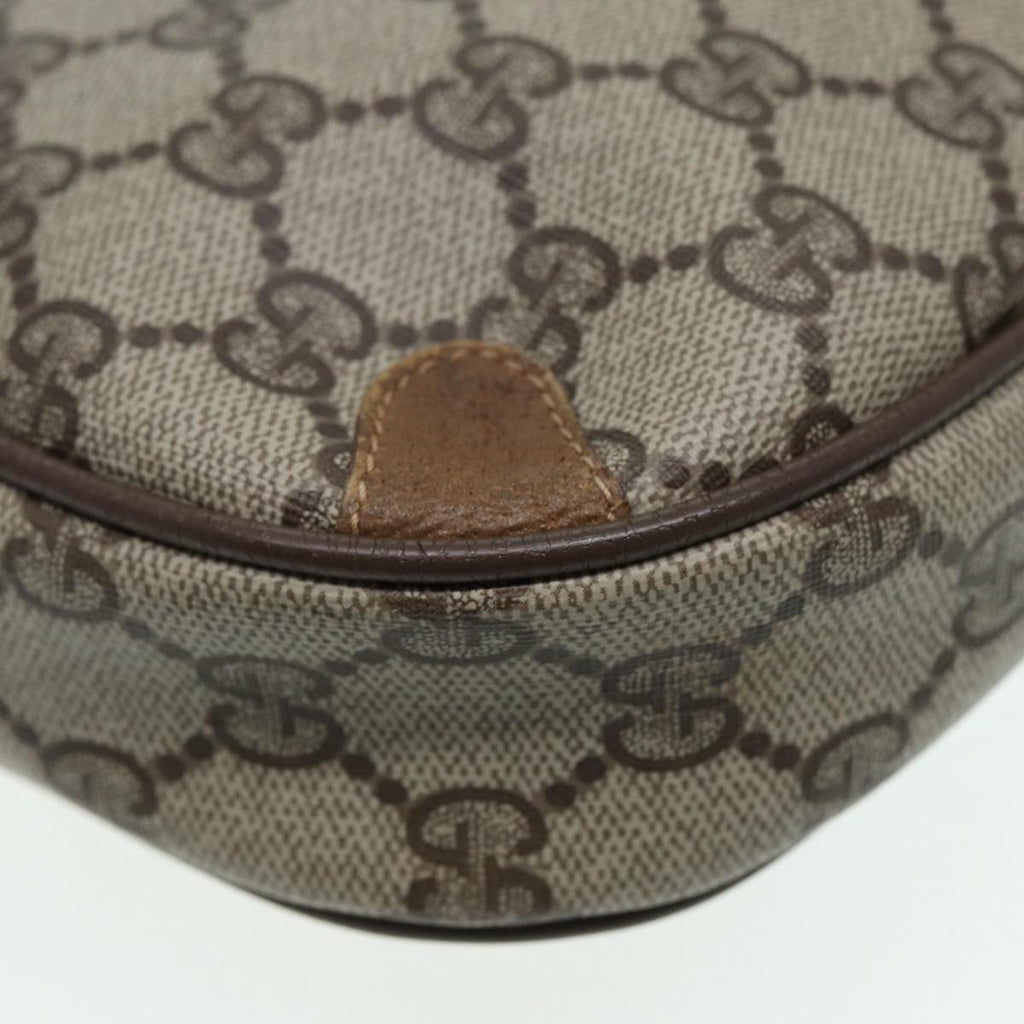 GUCCI GG Supreme Web Sherry Line Shoulder Bag PVC Beige 89 02 066 88405