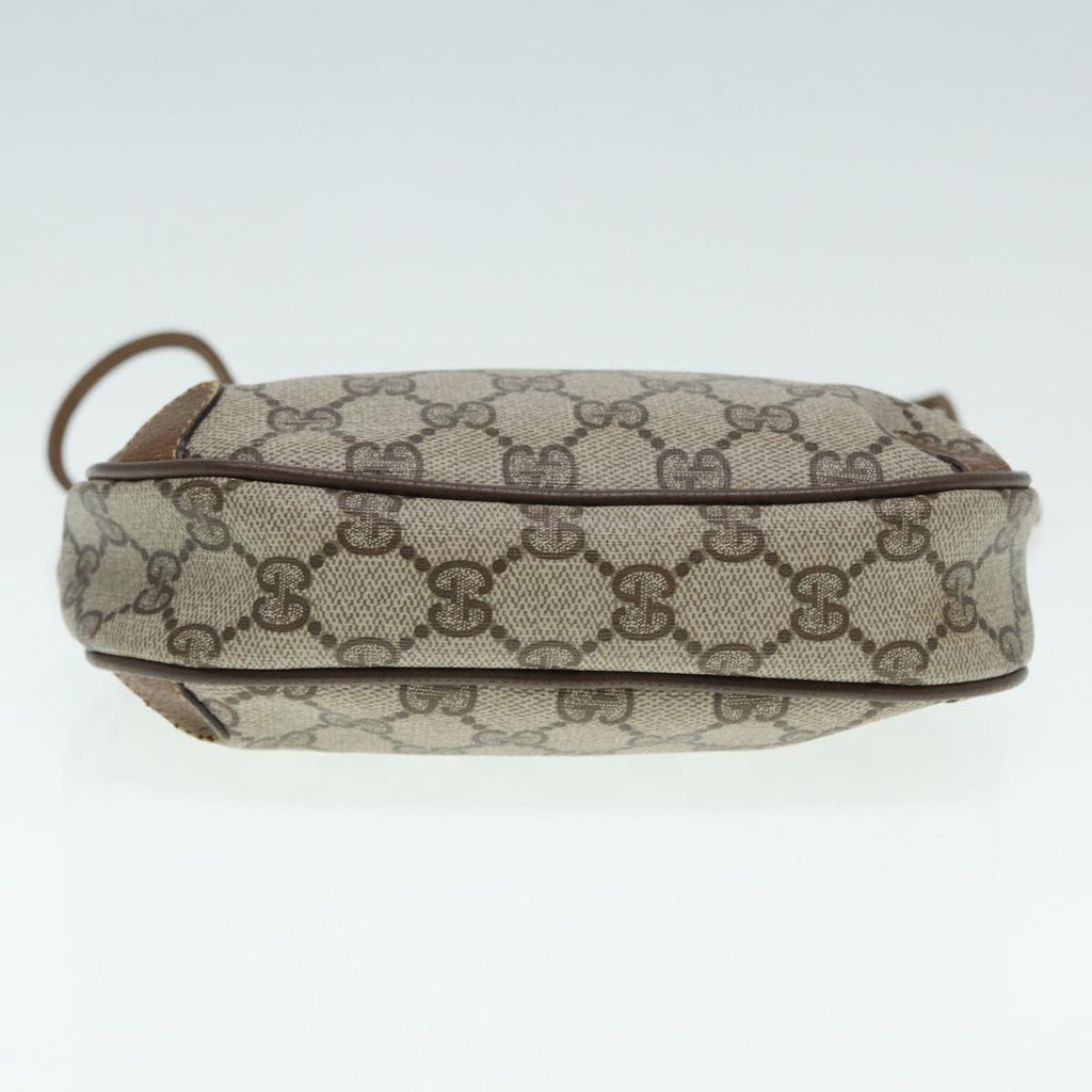 GUCCI GG Supreme Web Sherry Line Shoulder Bag PVC Beige 89 02 066 88405