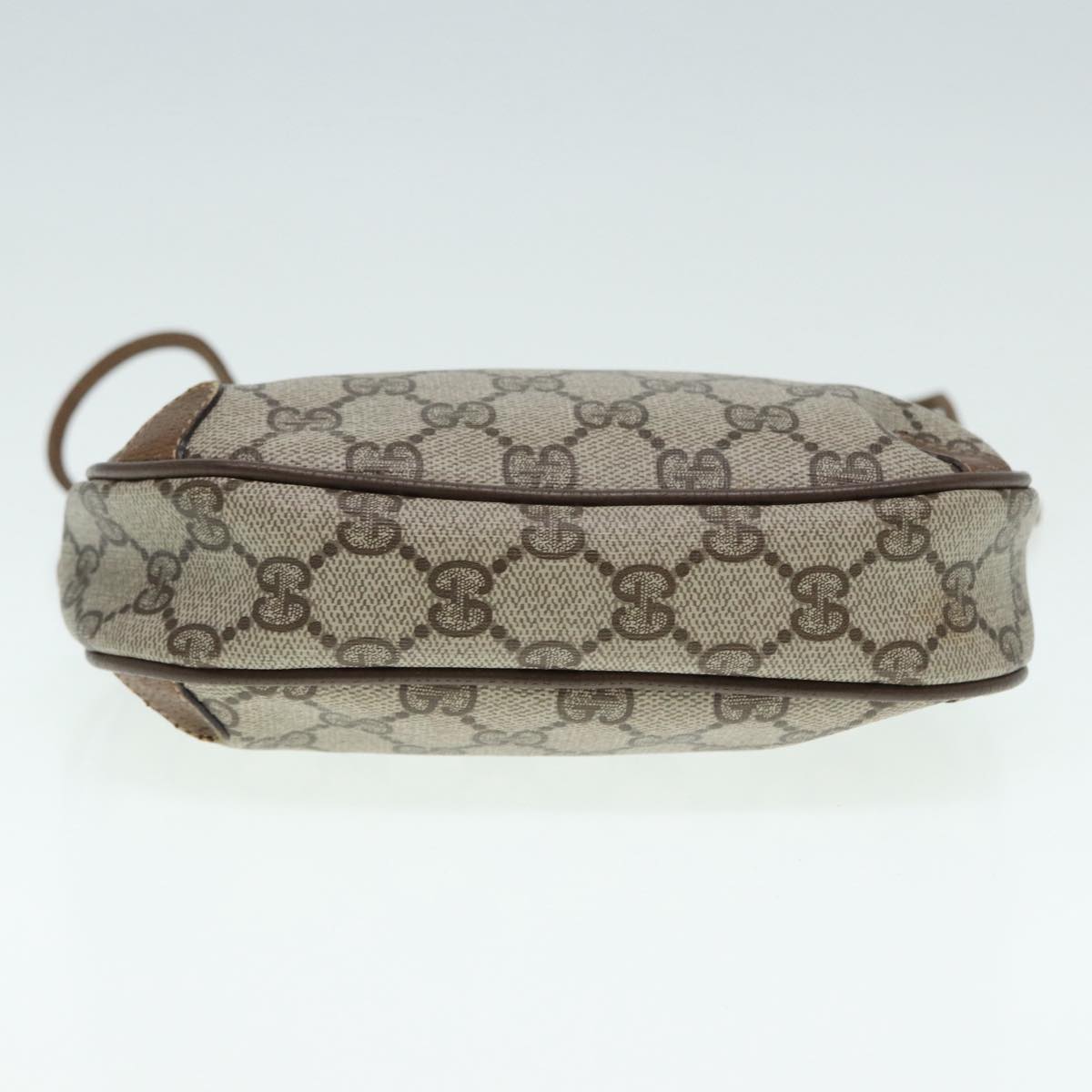 GUCCI GG Supreme Web Sherry Line Shoulder Bag PVC Beige 89 02 066 88405