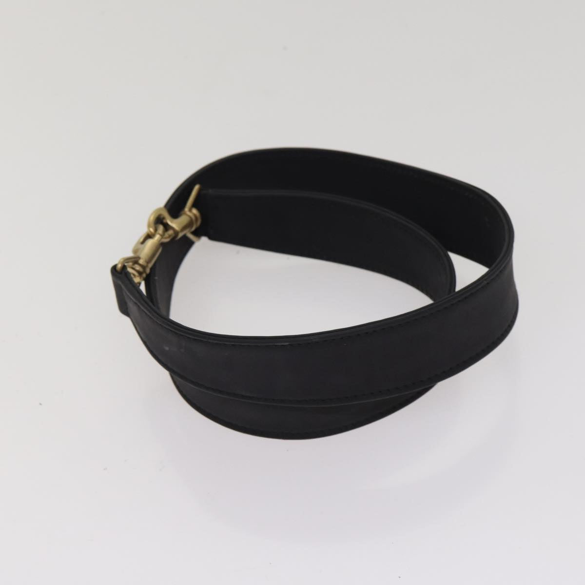 GUCCI Bamboo Hand Bag Suede 2way Black Gold 001 1014 1577 0 88406
