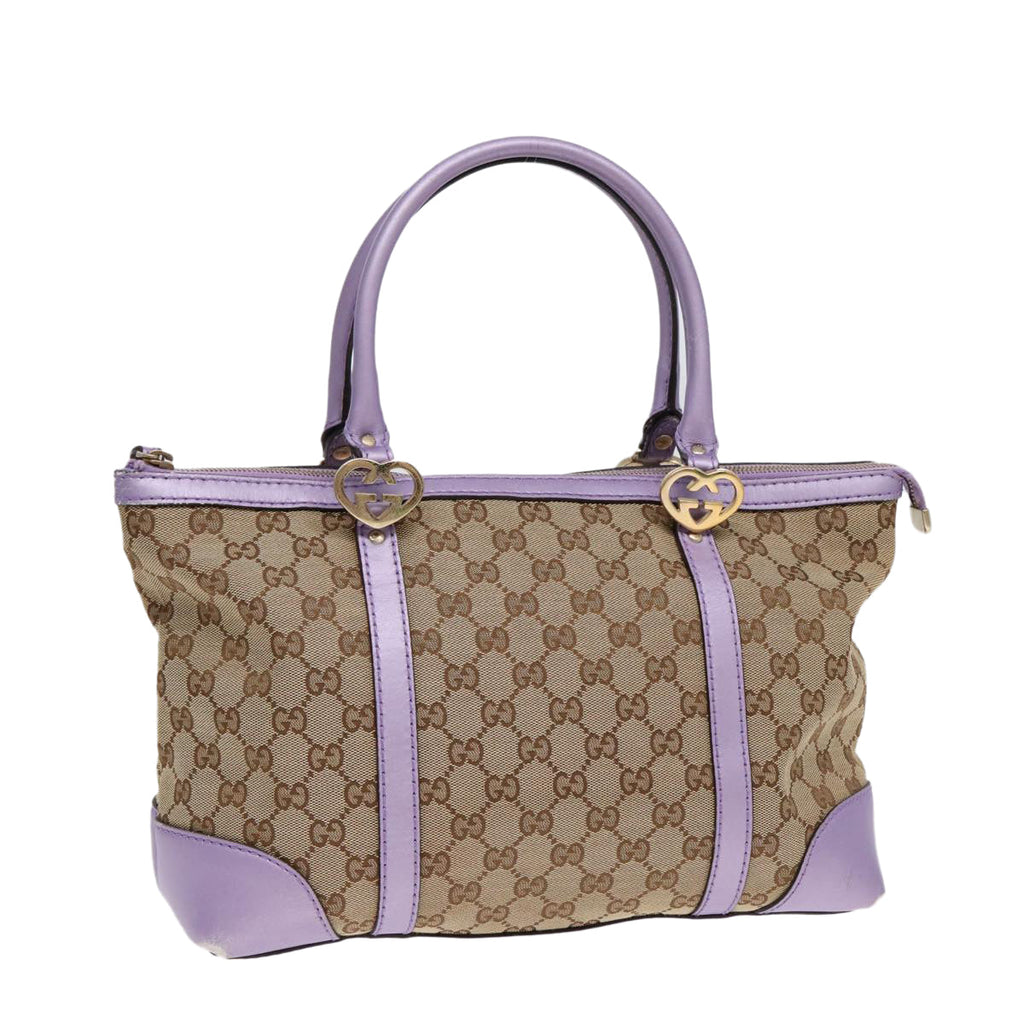 GUCCI GG Canvas Tote Bag Beige Gold 257069 88424