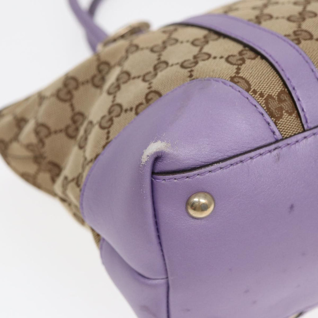 GUCCI GG Canvas Tote Bag Beige Gold 257069 88424