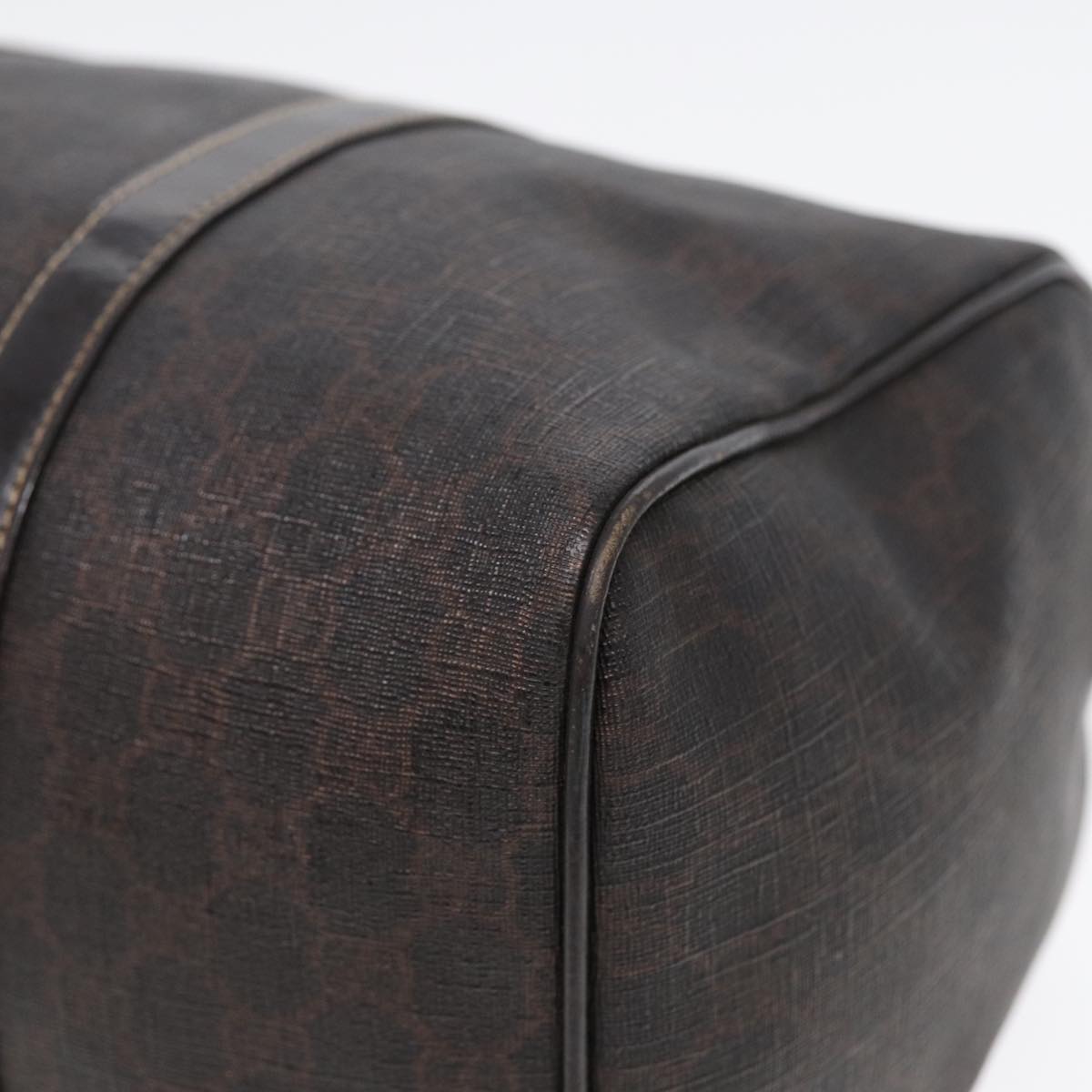 GUCCI GG Supreme Boston Bag PVC Leather Gold Brown 193603 88466
