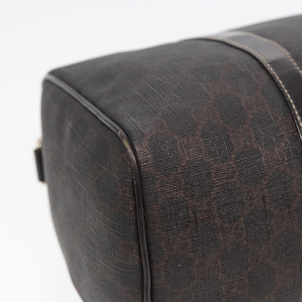GUCCI GG Supreme Boston Bag PVC Leather Gold Brown 193603 88466