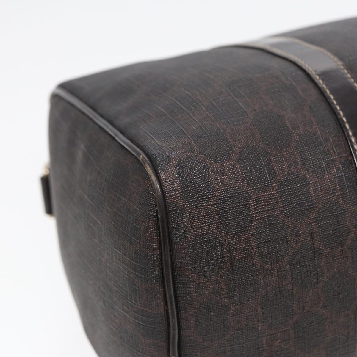 GUCCI GG Supreme Boston Bag PVC Leather Gold Brown 193603 88466
