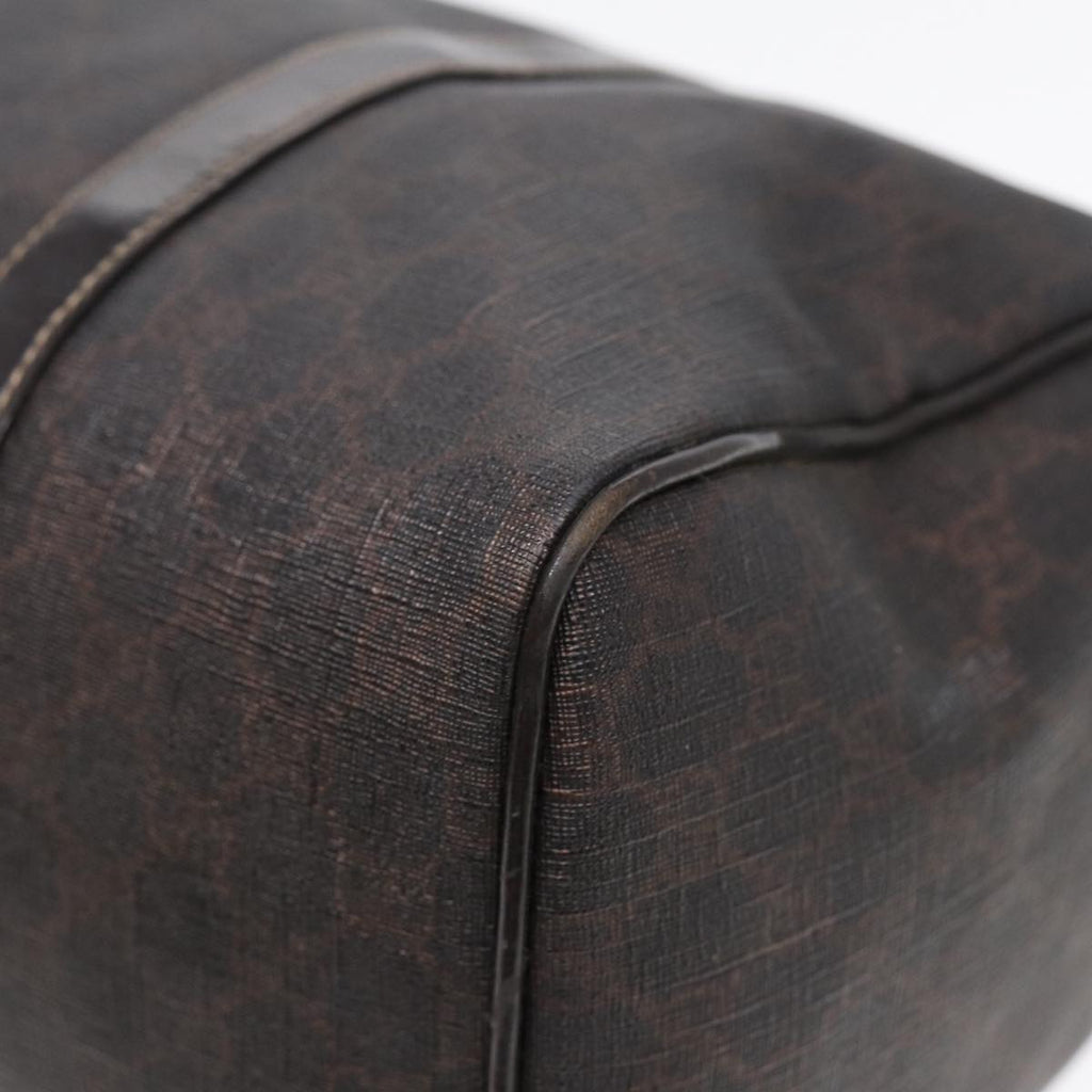 GUCCI GG Supreme Boston Bag PVC Leather Gold Brown 193603 88466