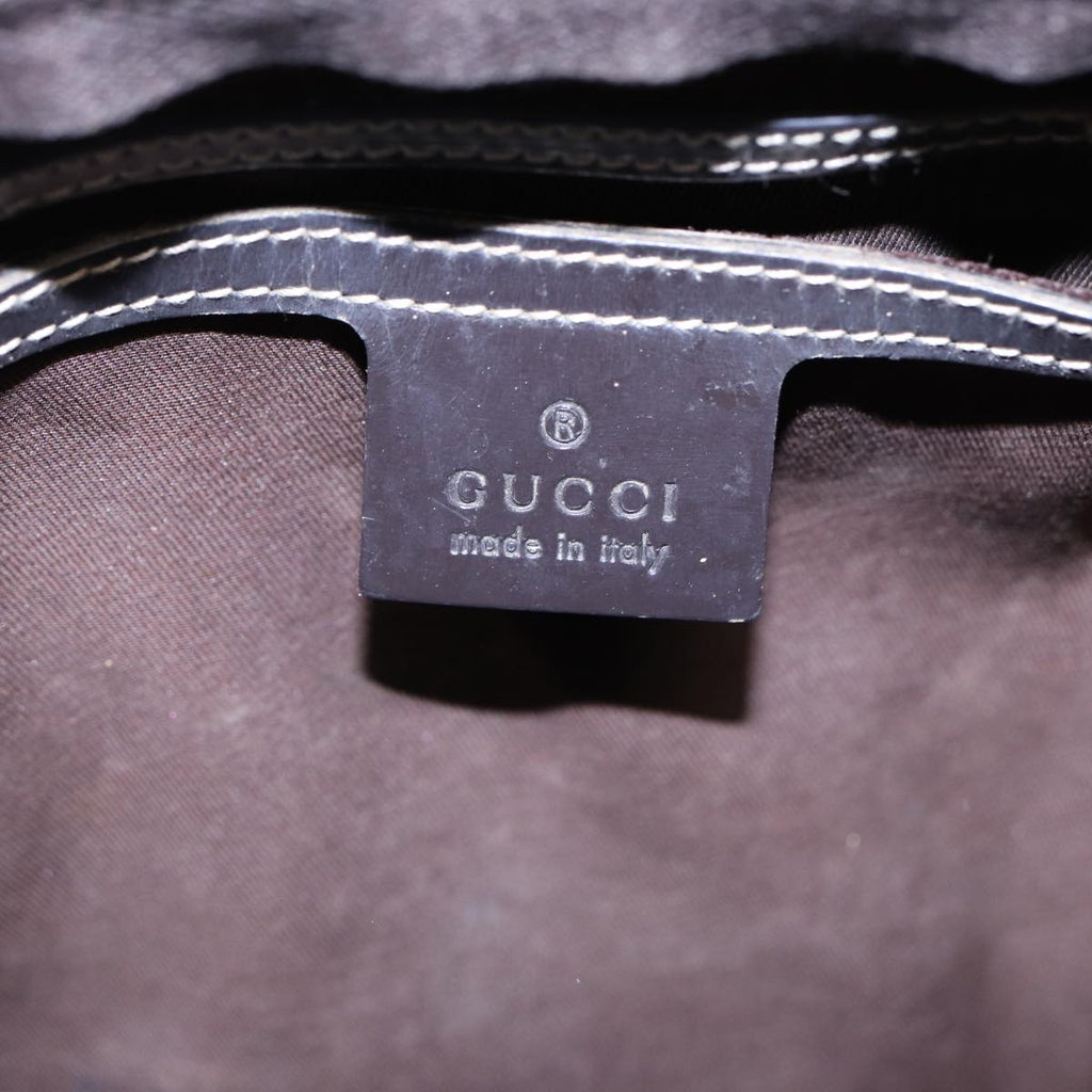GUCCI GG Supreme Boston Bag PVC Leather Gold Brown 193603 88466