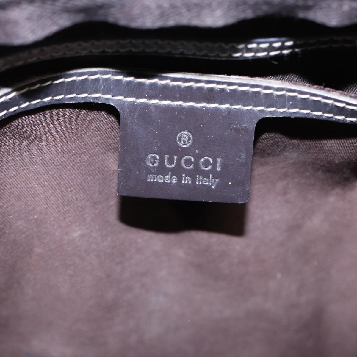 GUCCI GG Supreme Boston Bag PVC Leather Gold Brown 193603 88466