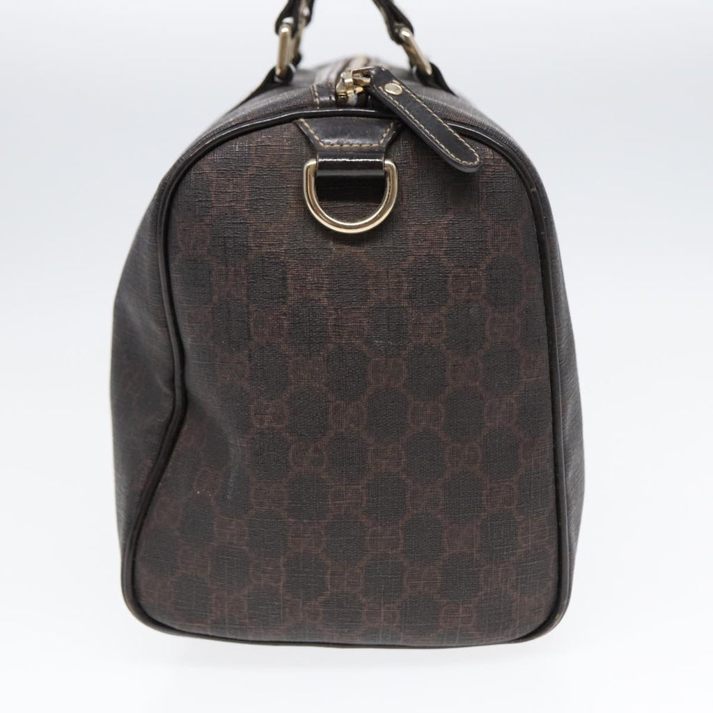 GUCCI GG Supreme Boston Bag PVC Leather Gold Brown 193603 88466