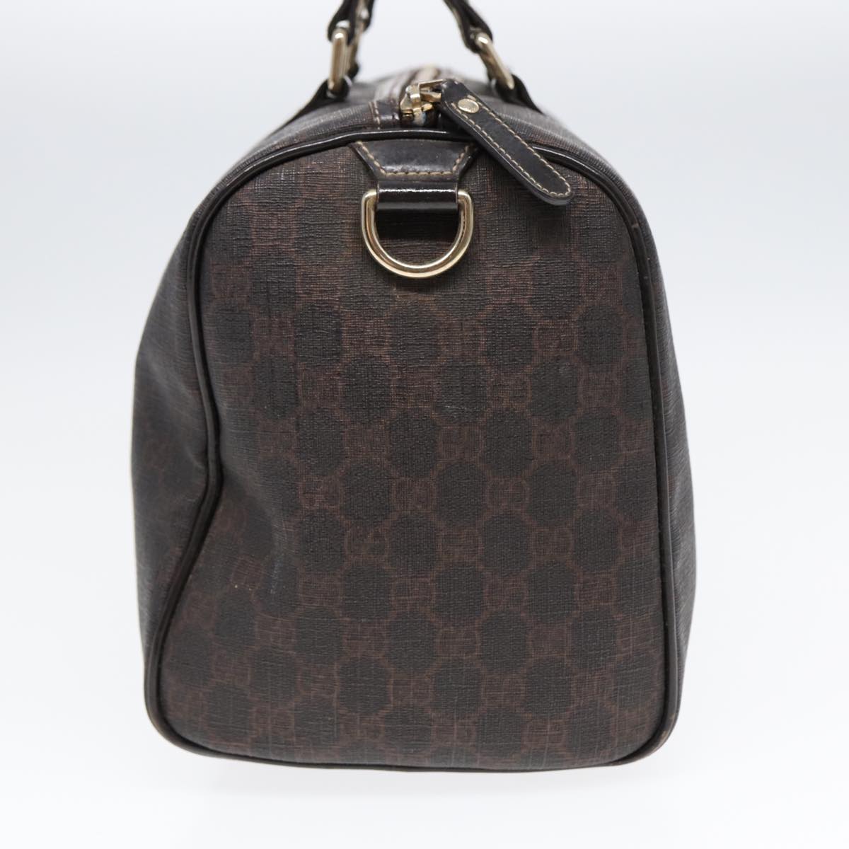 GUCCI GG Supreme Boston Bag PVC Leather Gold Brown 193603 88466