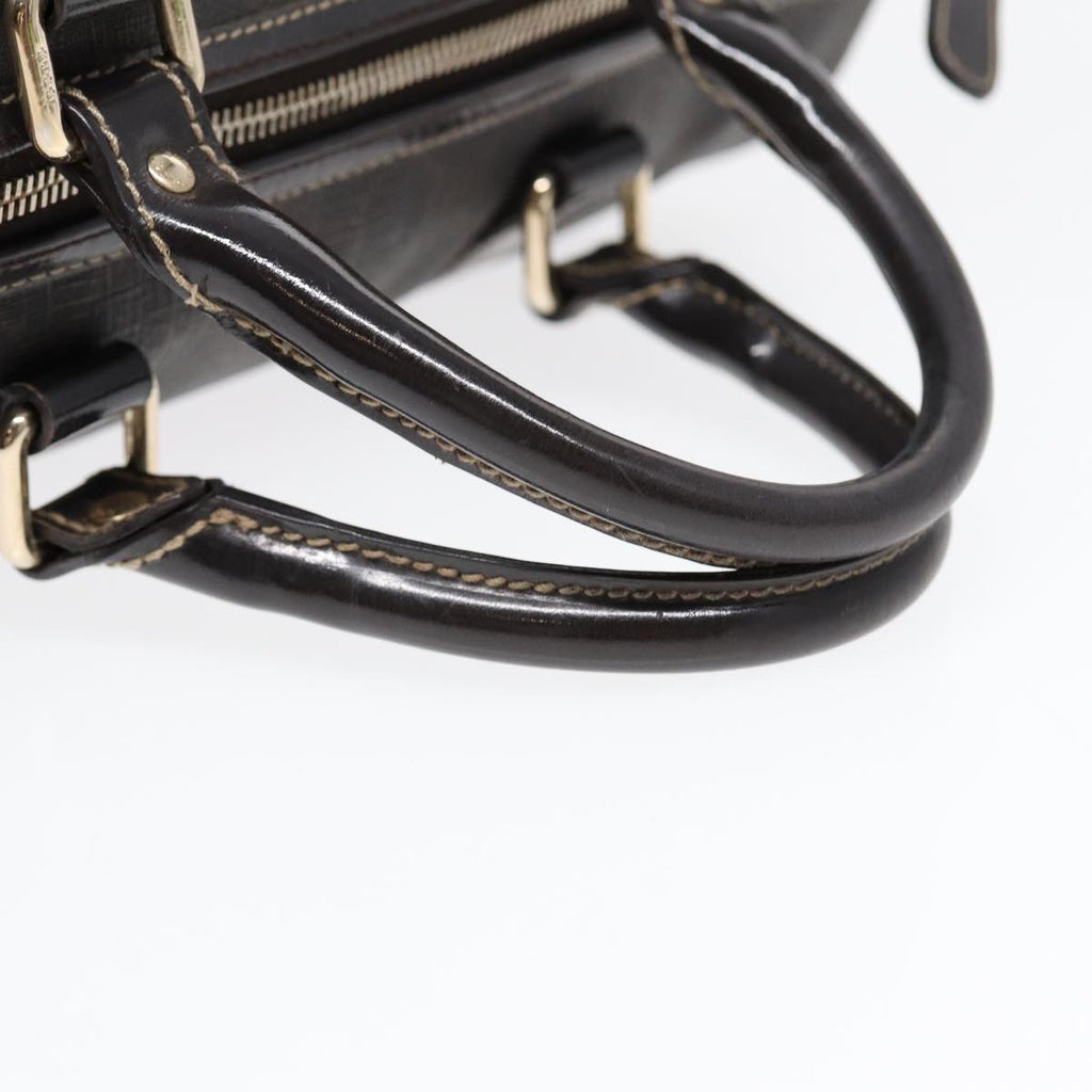 GUCCI GG Supreme Boston Bag PVC Leather Gold Brown 193603 88466