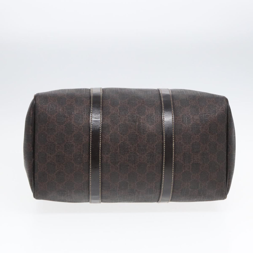 GUCCI GG Supreme Boston Bag PVC Leather Gold Brown 193603 88466