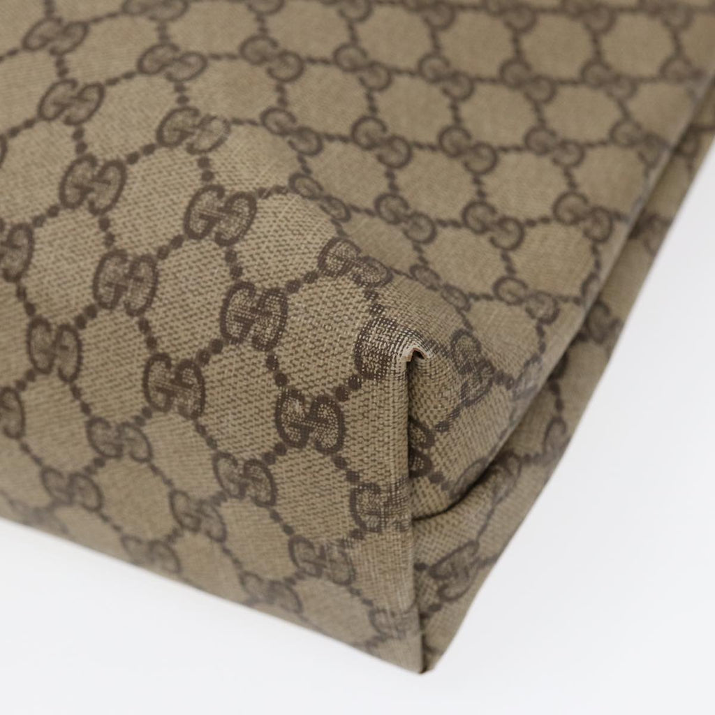 GUCCI GG Supreme Tote Bag PVC Leather Beige Gold 002 615 88483