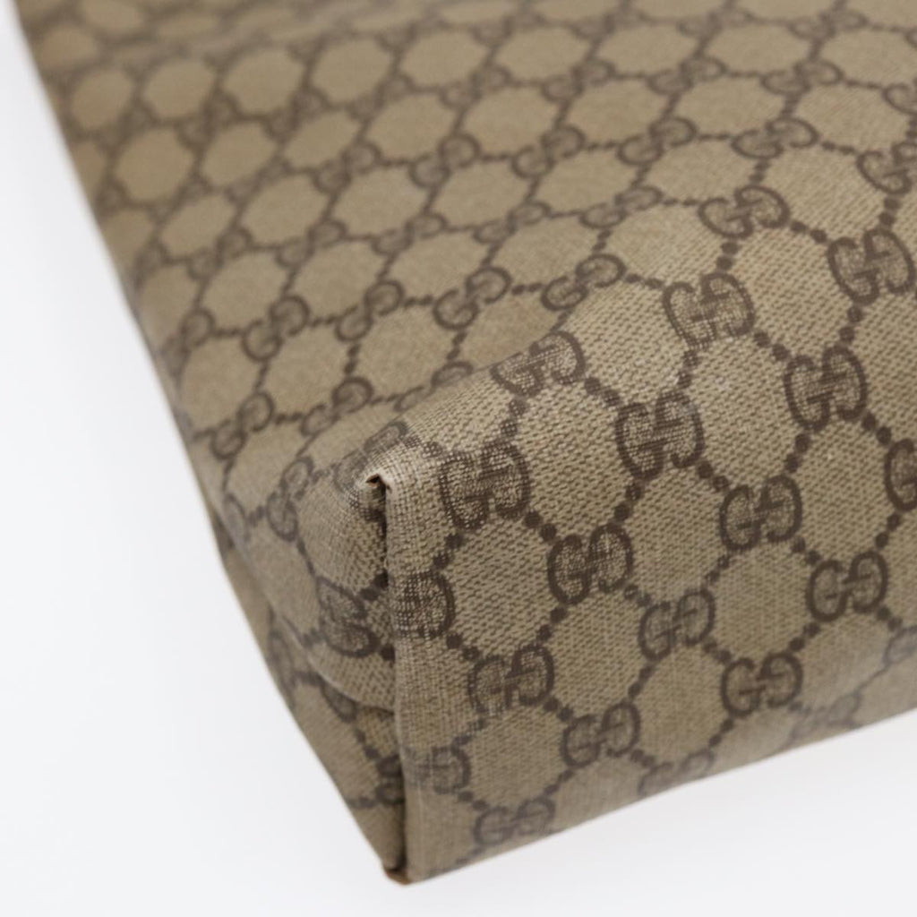 GUCCI GG Supreme Tote Bag PVC Leather Beige Gold 002 615 88483