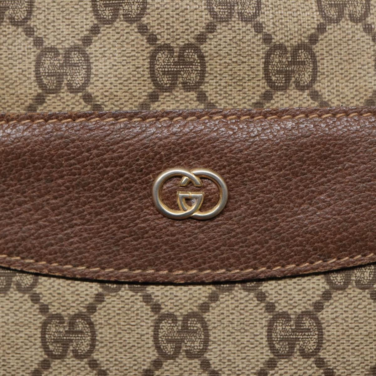 GUCCI GG Supreme Tote Bag PVC Leather Beige Gold 002 615 88483